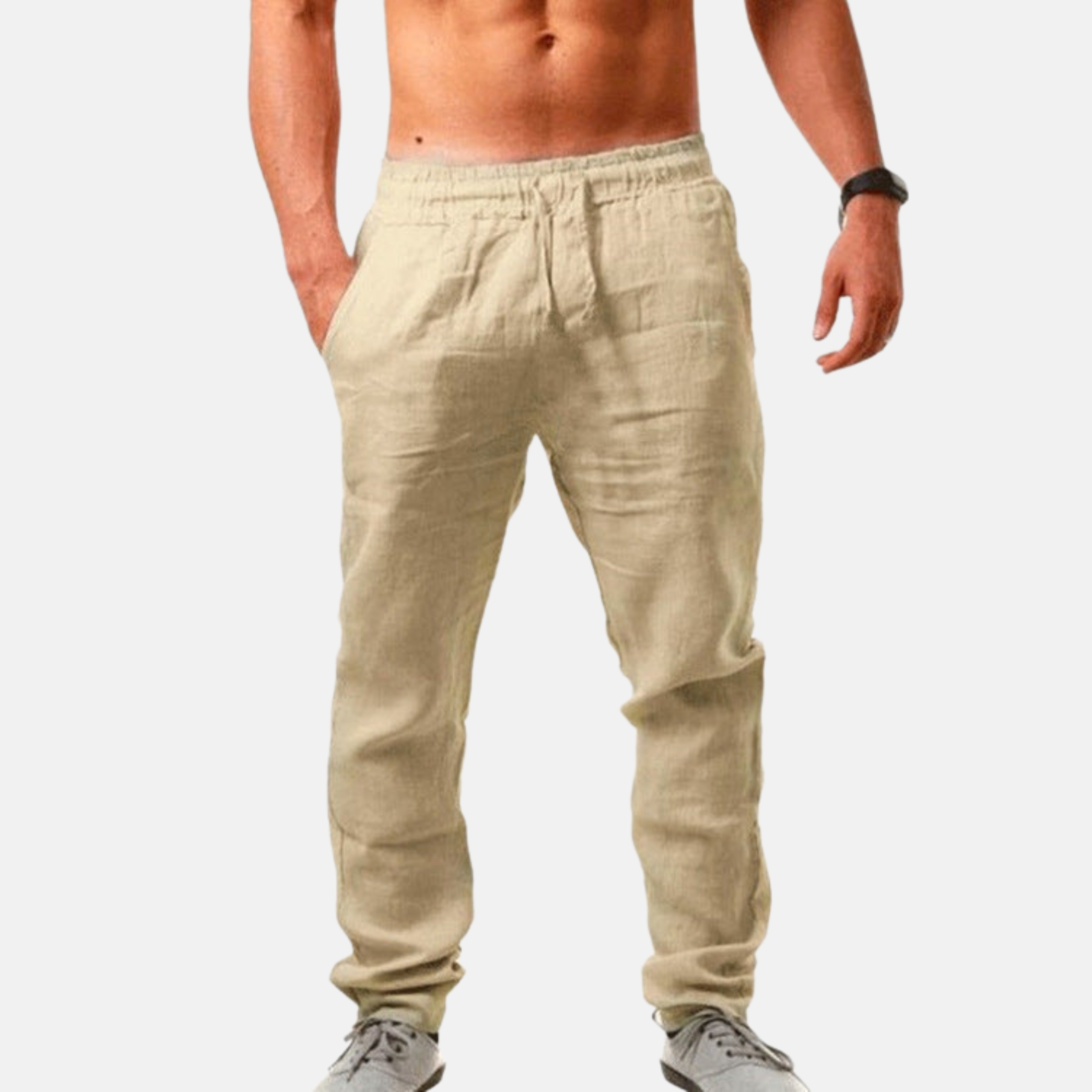 "Lenvar™ | Ľanové Nohavice" can be rewritten as "Lenvar™ | Nohavice z Ľanového Materiálu".