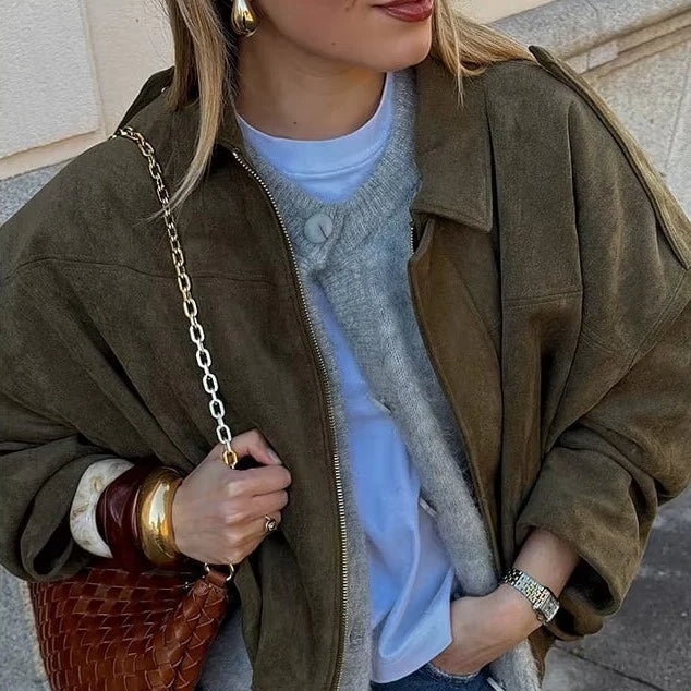 Isabelle - Suéde Bomberjacket