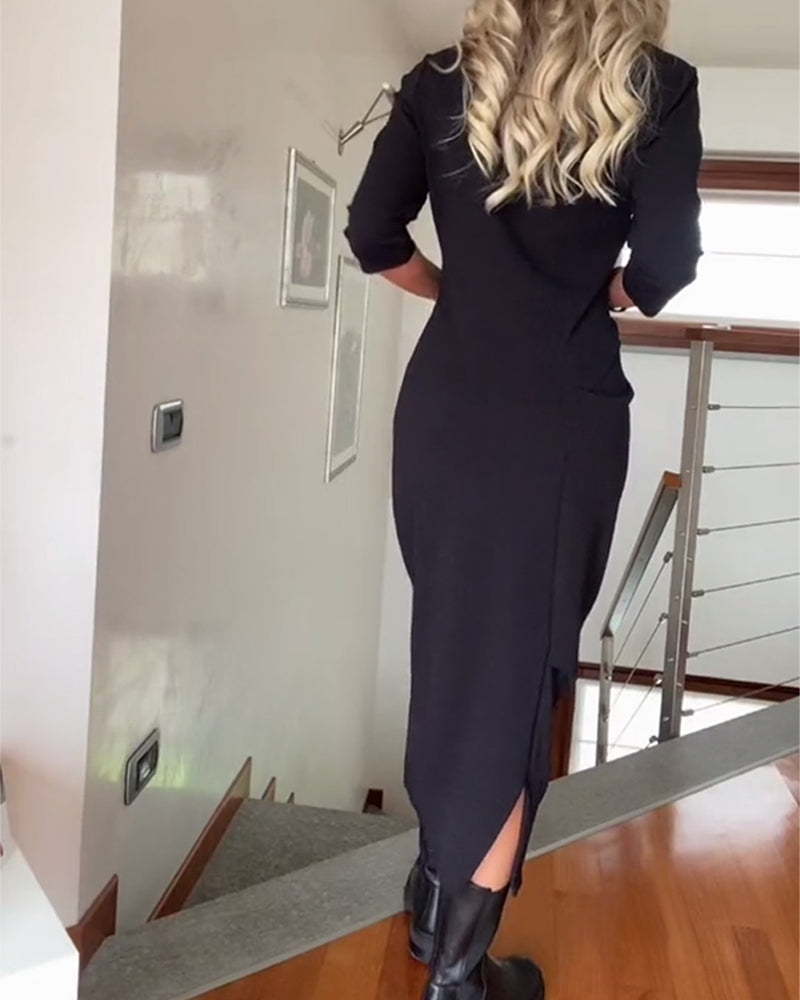 Solenne Elegantné Dlhé Šaty