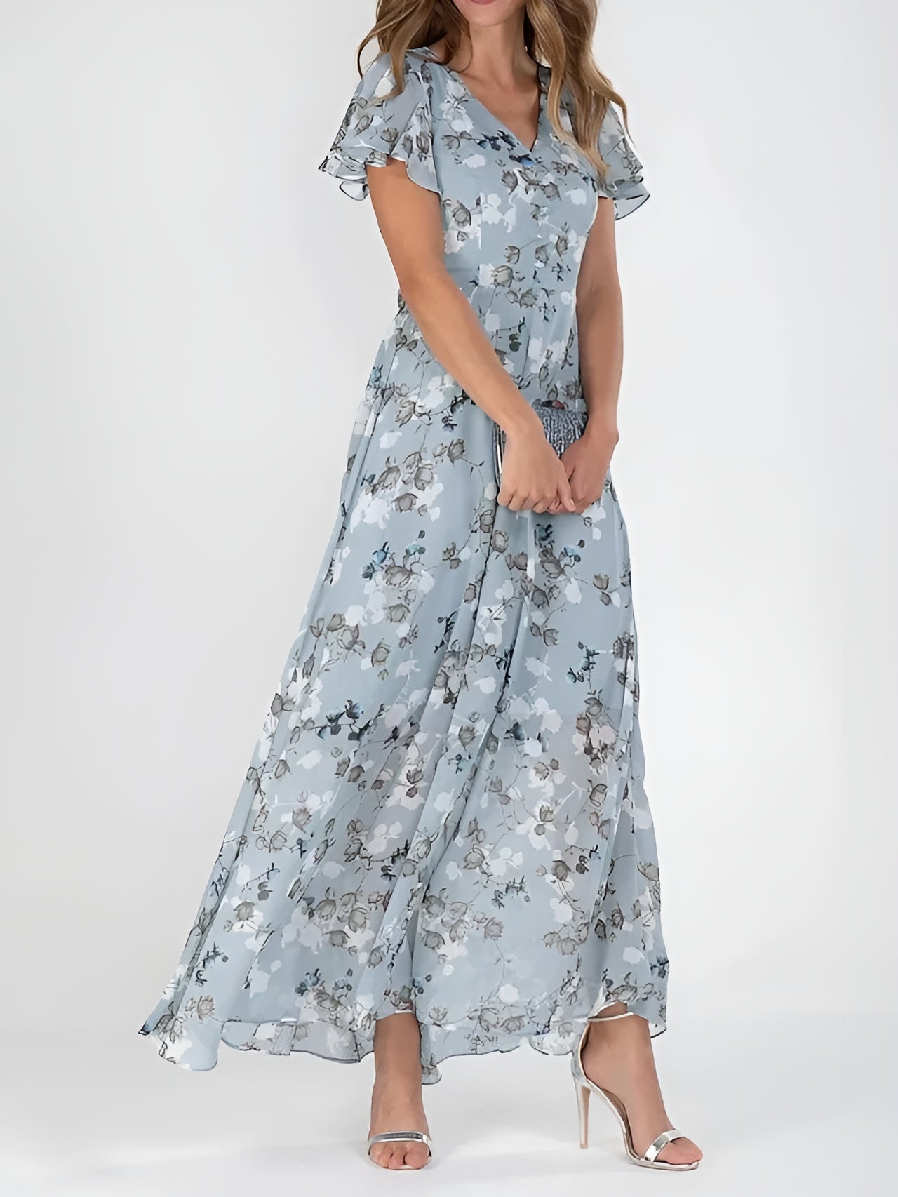 Halina | Elegantní šaty zakrývající břicho